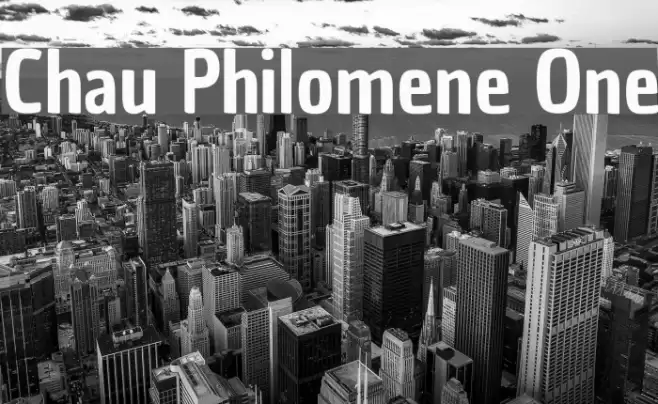 Chau Philomene One Font examples