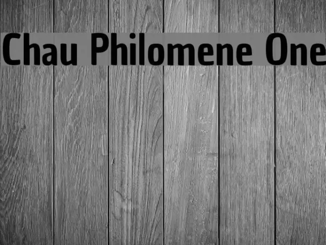 Chau Philomene One Font examples