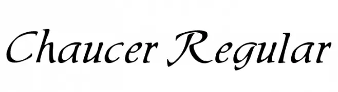 Chaucer Regular  フリーフォントのダウンロード