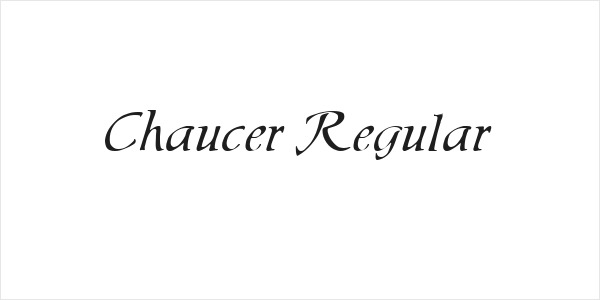 Chaucer Regular Logo