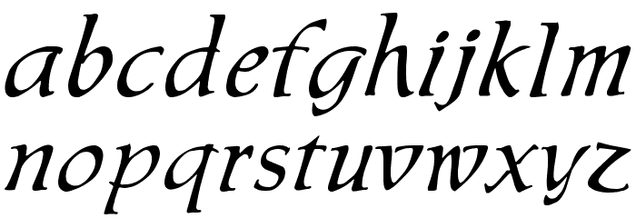 Chaucer Regular Font LOWERCASE