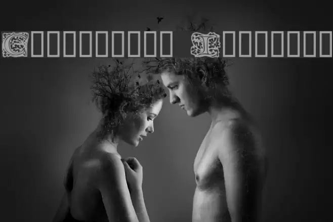 Chaucerian Initials Font examples