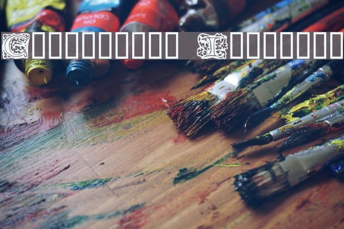 Chaucerian Initials Font examples