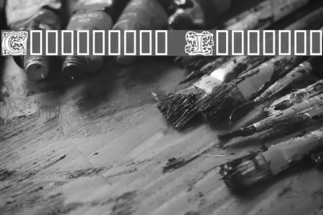 Chaucerian Initials Font examples