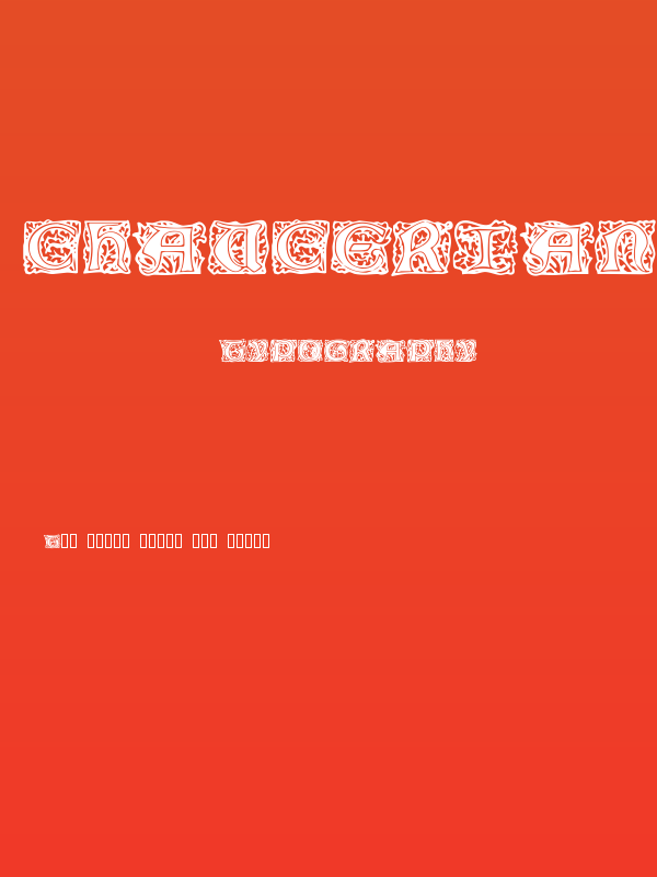 Chaucerian Initials Poster