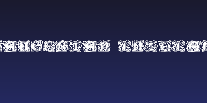 Chaucerian Initials Social Header