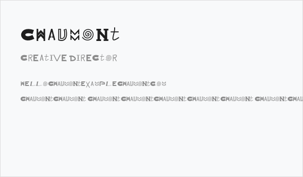 Chaumont Business Card