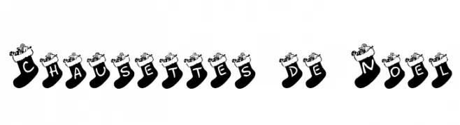 Chausettes de Noel  フリーフォントのダウンロード
