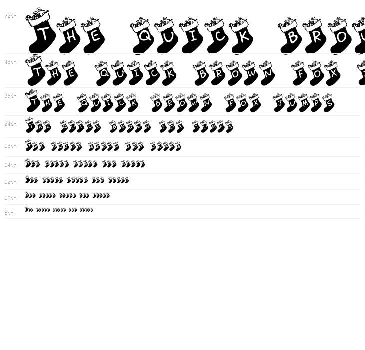 Chausettes de Noel Waterfall