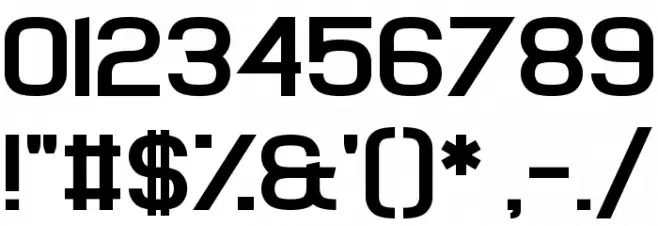 Chavelite Font OTHER CHARS