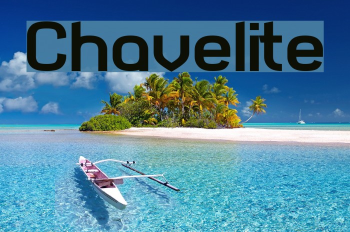 Chavelite Font examples