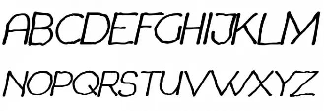 Chavenir Bold Italic 字体 大写