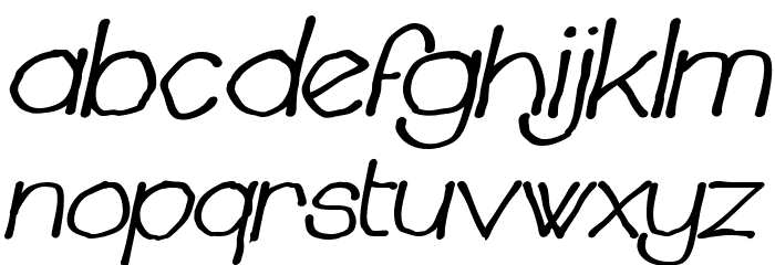 Chavenir Bold Italic Font LOWERCASE