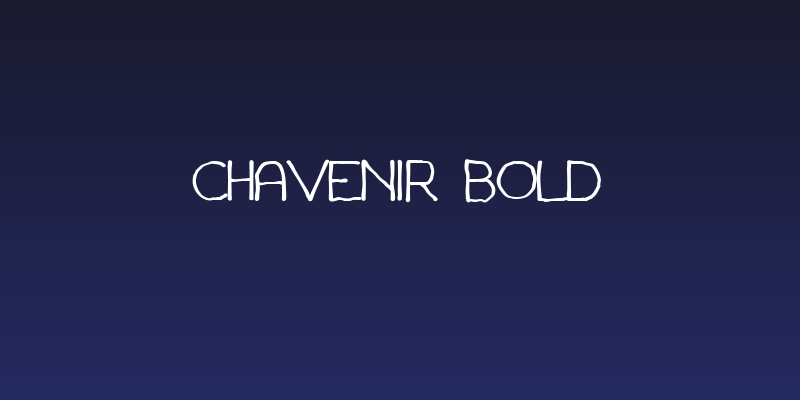 Chavenir Bold Social Header