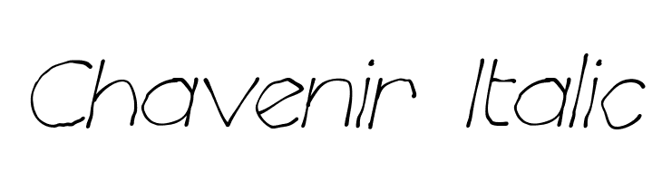 Chavenir Italic Font