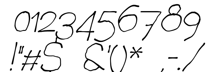 Chavenir Italic Font OTHER CHARS