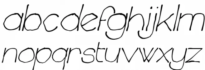 Chavenir Italic फ़ॉन्ट लोअरकेस