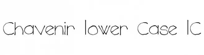Chavenir Lower Case LC  baixar fontes gratis