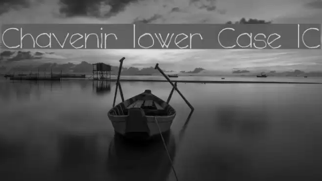 Chavenir Lower Case LC Font examples