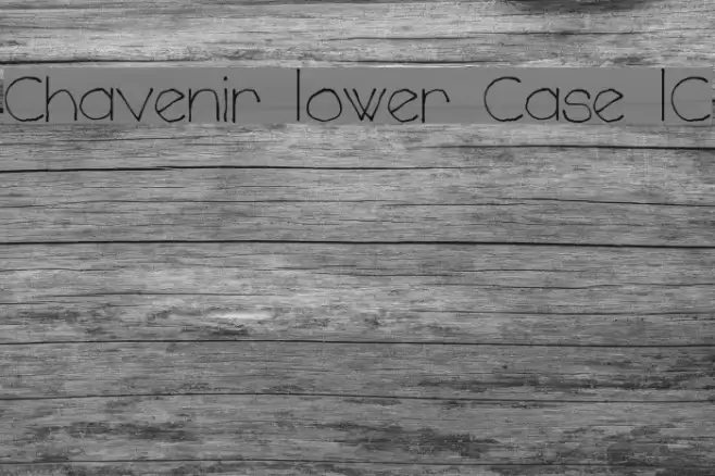 Chavenir Lower Case LC Font examples