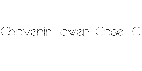 Chavenir Lower Case LC Logo