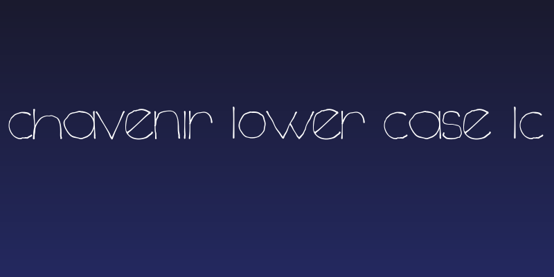 Chavenir Lower Case LC Social Header
