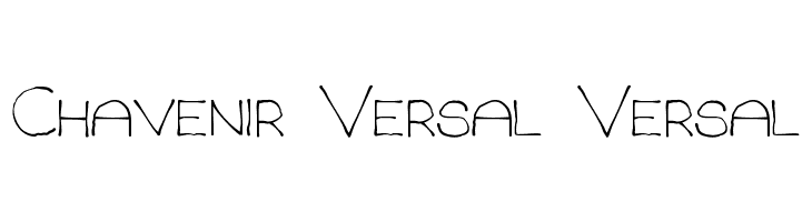 Chavenir Versal Versal Font