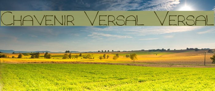 Chavenir Versal Versal Font examples