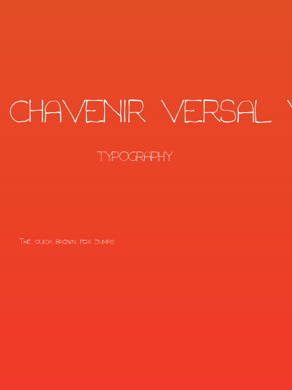 Chavenir Versal Versal Poster