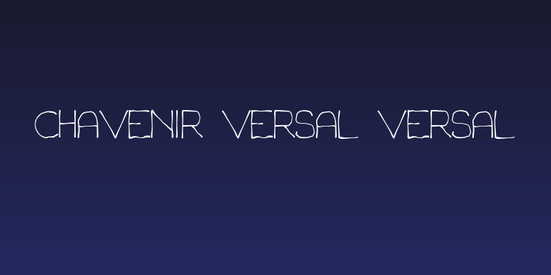 Chavenir Versal Versal Social Header