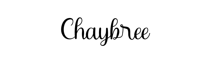 Chaybree  免费字体下载