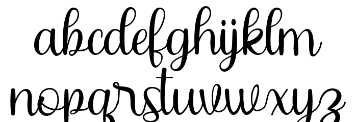 Chaybree Font LOWERCASE