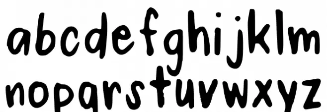 Chayihandwriting Regular फ़ॉन्ट लोअरकेस