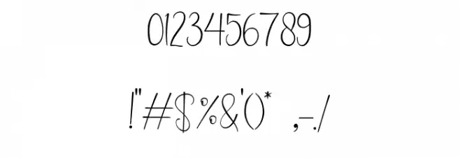 Chayla lovely Font OTHER CHARS