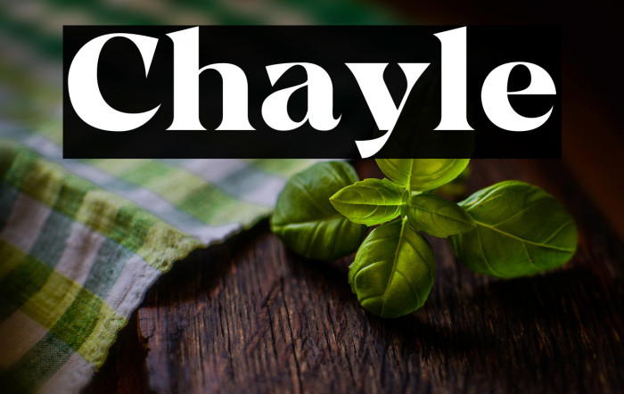 Chayle Example 2