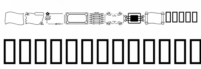 Chay's Frames Font UPPERCASE