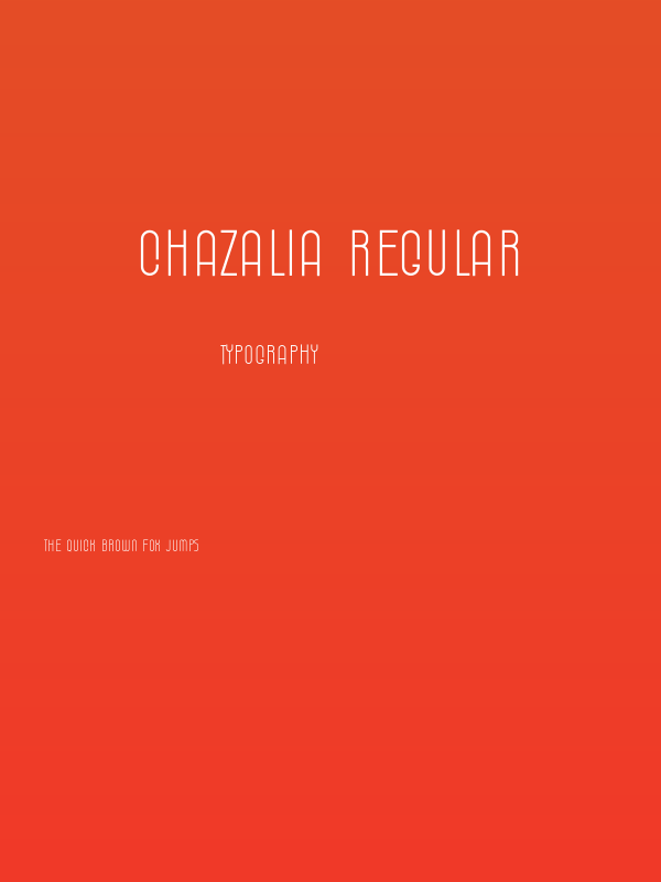 Chazalia Regular Poster