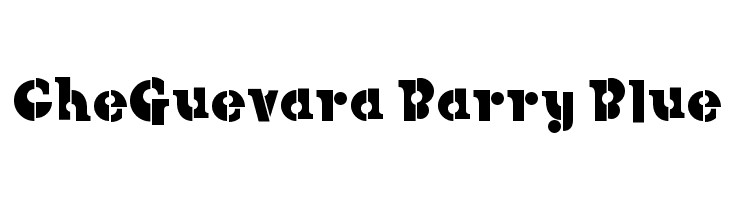 CheGuevara Barry Blue  免费字体下载
