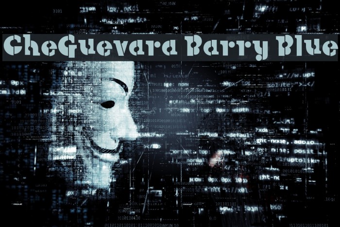 CheGuevara Barry Blue Font examples
