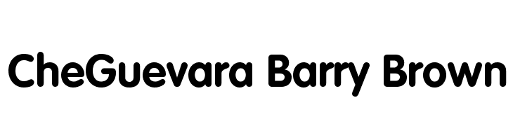 CheGuevara Barry Brown Font