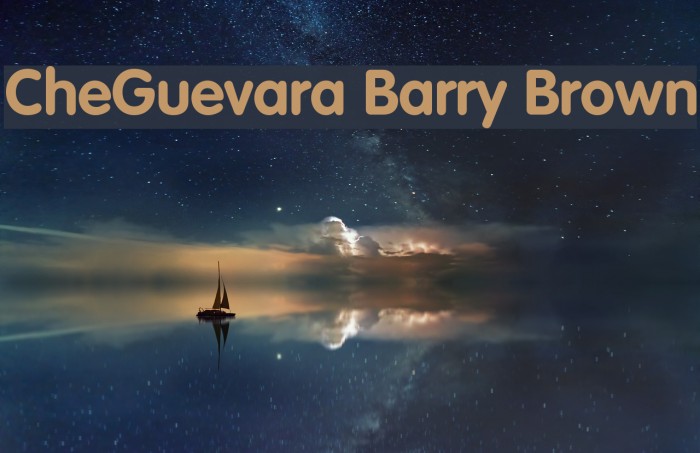 CheGuevara Barry Brown Font examples