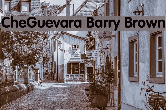 CheGuevara Barry Brown Font examples