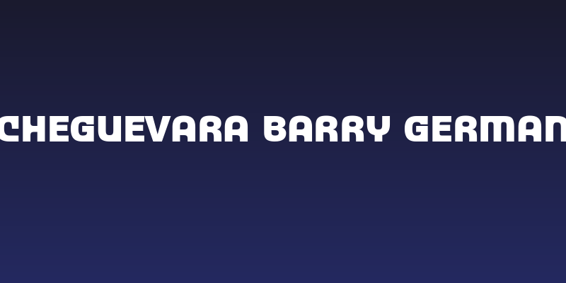 CheGuevara Barry German Social Header