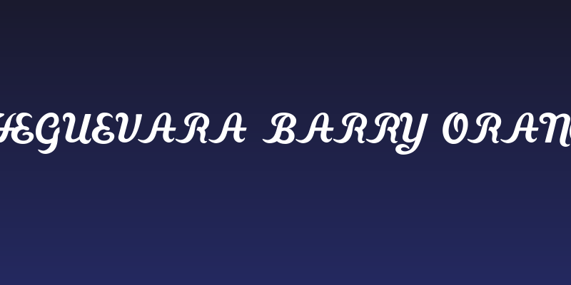 CheGuevara Barry Orange Social Header