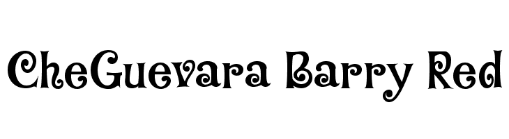 CheGuevara Barry Red  フリーフォントのダウンロード