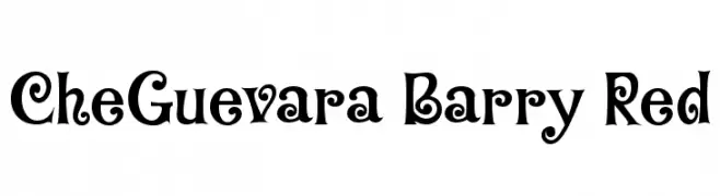 CheGuevara Barry Red  免费字体下载