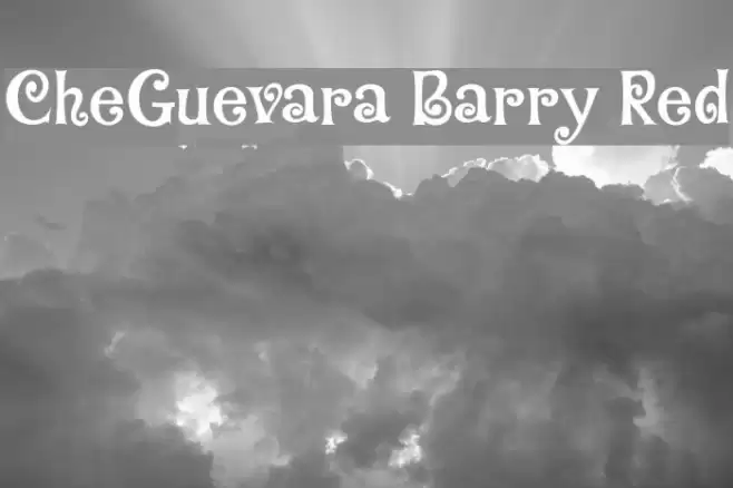 CheGuevara Barry Red Font examples