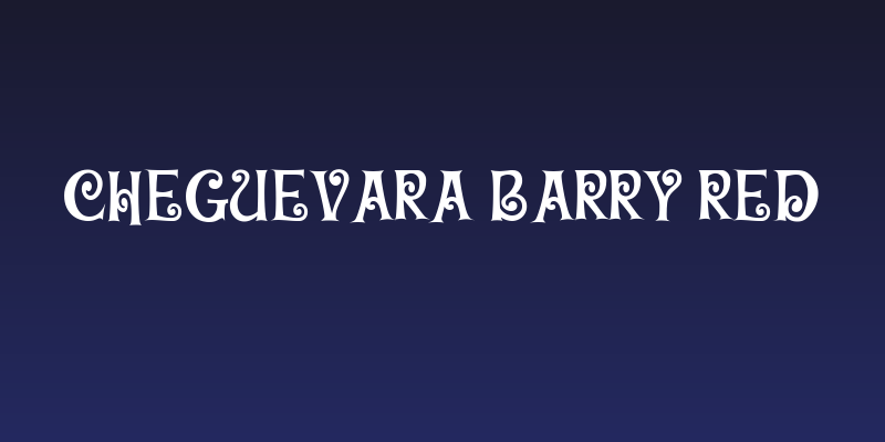 CheGuevara Barry Red Social Header