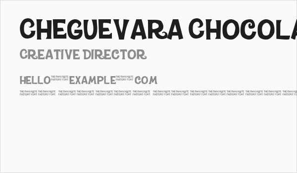 CheGuevara ChocolateFactory Regular Business Card