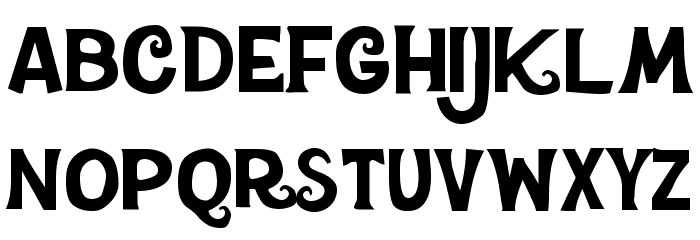 CheGuevara ChocolateFactory Regular Font LOWERCASE